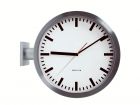 Wall clock Double Sided station alu