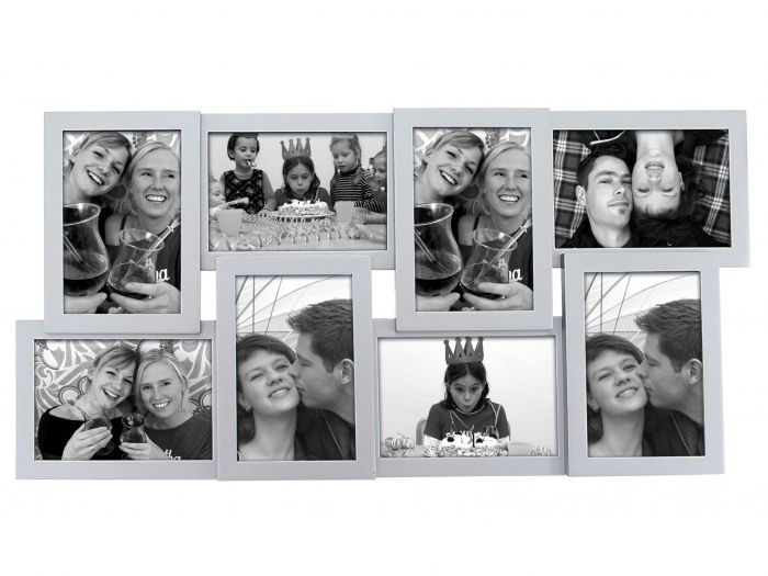 Photo frame Layered Collection wood silver - 1
