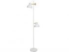 Floor lamp Double Key' Daddy brass w. white metal