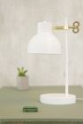 Table lamp Lil' Key brass w. white metal - 3