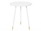 Side table Mellow white MDF & metal - 1