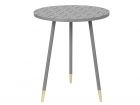 Side table Mellow grey MDF & metal