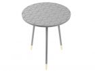 Side table Mellow grey MDF & metal - 2
