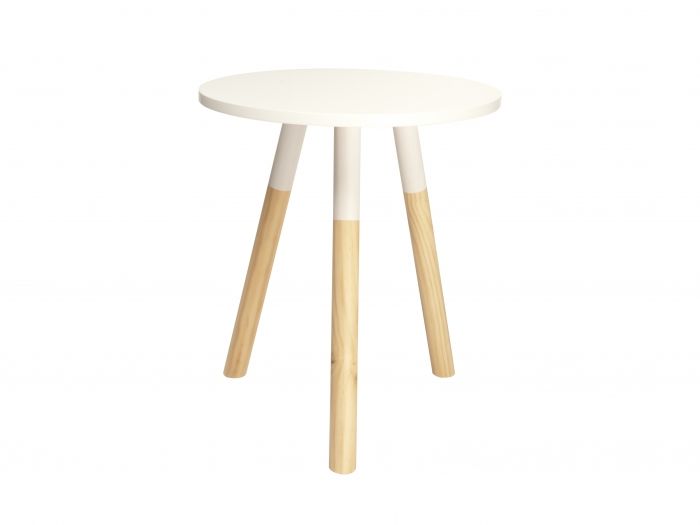 Side table Revolve MDF white top - 1