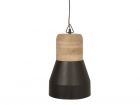 Pendant lamp Bold wood, matt black medium - 1