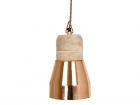 Pendant lamp Bold wood, shiny copper medium
