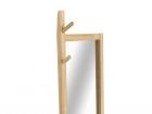 Standing mirror Ladder MDF white w. pinewood - 3