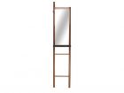 Standing mirror Ladder MDF black w. pinewood