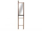 Standing mirror Ladder MDF black w. pinewood - 1