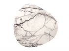 Side table MDF marble veneer white - 2