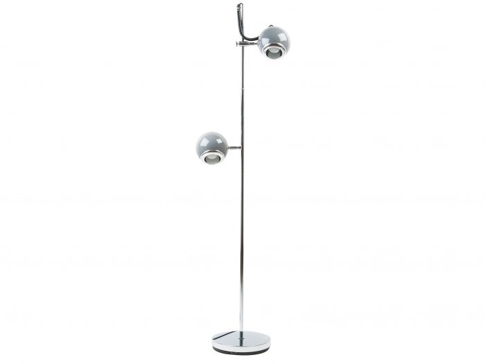 Floor lamp Retro metal 2 lights grey - 1