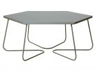 Side table Hexagon large MDF top dark grey