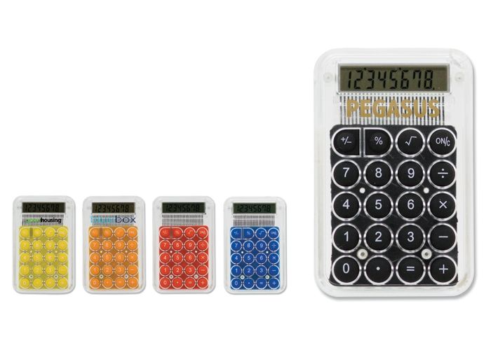 Kleine rekenmachine transparant - 1