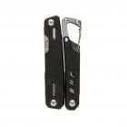 Solid multitool met karabijnhaak, zwart - 3