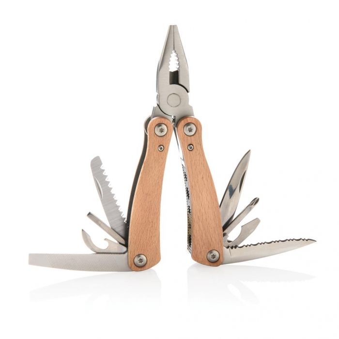 Houten multitool, bruin - 1