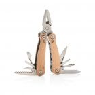 Mini houten multitool, bruin - 1