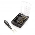 38 pcs tool set, zwart