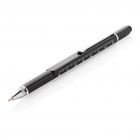 5-in-1 aluminium toolpen, zwart