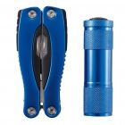 Multitool met zaklamp, blauw - 2