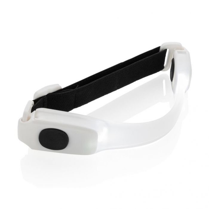 Oplaadbaar USB-Veiligheids LED armband, wit - 1