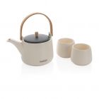 Ukiyo theepotset met kopjes, wit - 1