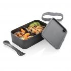 PP lunchbox met spork, antraciet - 2