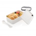 PP lunchbox met spork, antraciet - 4