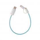 3-in-1 LED flow kabel, blauw - 1