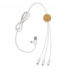 Ontario 1.2 meter 6-in-1 kabel, wit - 2