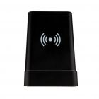 Light up logo pen houder met 5W draadloze oplader, zwart - 2