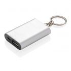 1.000 mAh sleutelhanger powerbank, zilverkleurig - 1