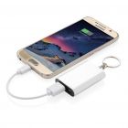 1.000 mAh sleutelhanger powerbank, zilverkleurig - 3