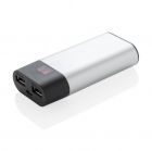 4.000 mAh powerbank met digitaal display, zilver - 2