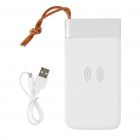 Aria 8.000 mAh powerbank met draadloos opladen, wit - 2