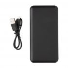 High density 10.000 mAh zakformaat powerbank, zwart - 2