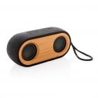 Bamboo X dubbele 10W speaker, zwart - 1