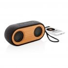 Bamboo X dubbele 10W speaker, zwart - 2