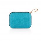 Fabric trend draadloze 3W speaker, blauw - 2