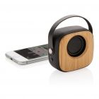 Bamboe 3W draadloze fashion speaker, zwart - 2