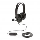 Over ear werk hoofdtelefoon met kabel, zwart - 2