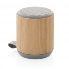 Bamboe en fabric 3W draadloze speaker, bruin