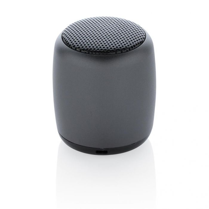 Mini aluminium draadloze speaker, antraciet - 1