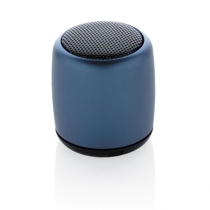 Mini aluminium draadloze speaker, blauw - 1