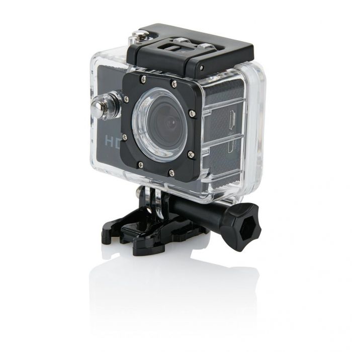 Action camera inclusief 11 accessoires, zwart - 1