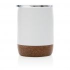 Isoleer koffie beker met kurk, wit - 3