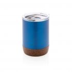 Isoleer koffie beker met kurk, blauw - 1