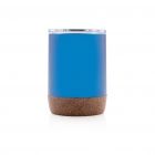 Isoleer koffie beker met kurk, blauw - 2