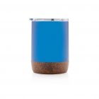 Isoleer koffie beker met kurk, blauw - 3