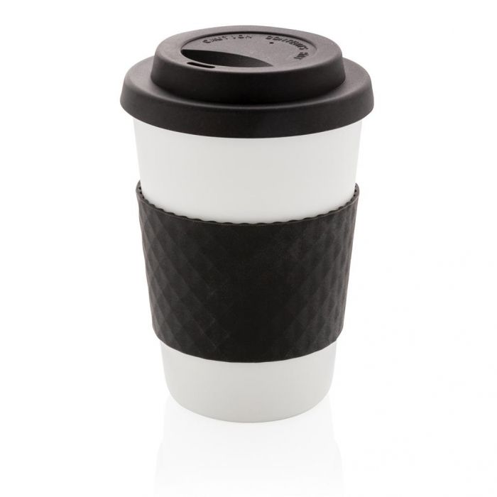Herbruikbare koffiebeker 270ml, zwart - 1