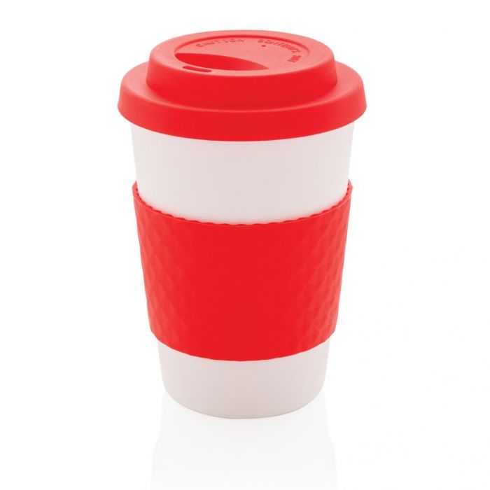 Herbruikbare koffiebeker 270ml, rood - 1